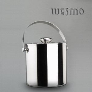 Durable Stainless Steel Ice Bucket for Bar , Personalized Wine Accessories