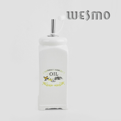 Kitchen Storage Container - Home Cooking Ceramic Oil Bottle for Storing Olive Oil, Vinegar