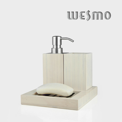 3 Piece Smooth and Anti Water Bamboo Bathroom Sets