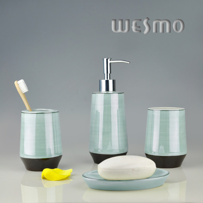 Seaform Color Porcelain Bathroom Accessories With Pearlized Colors (WBC0618A)